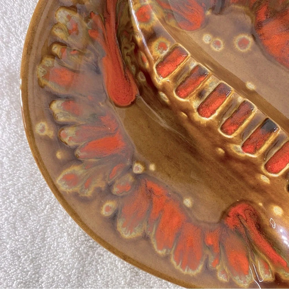 Vintage 1972 MSevrens Canada MCM  Ceramic Pottery Art Ashtray Trinket Dish - Picture 13 of 15